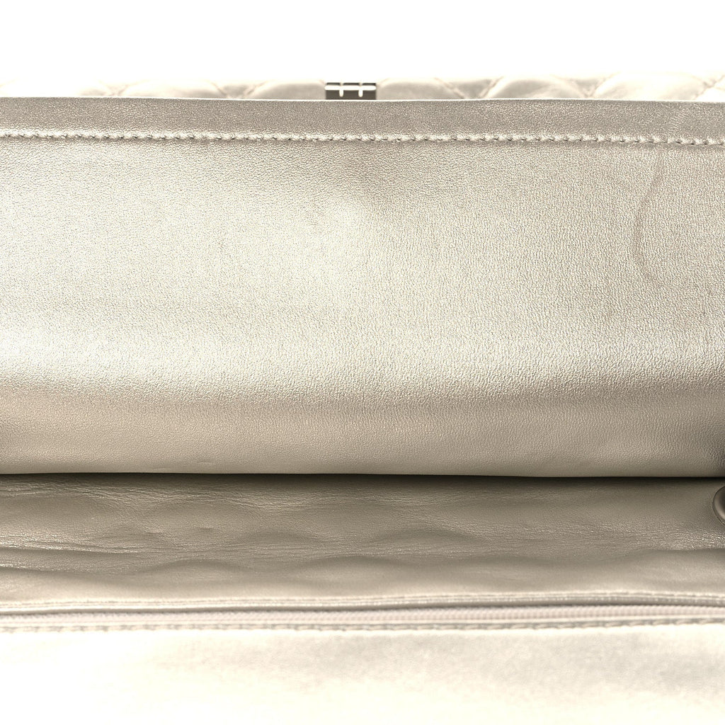 Metallic Lambskin Quilted 2.55 Reissue 225 Flap Silver
