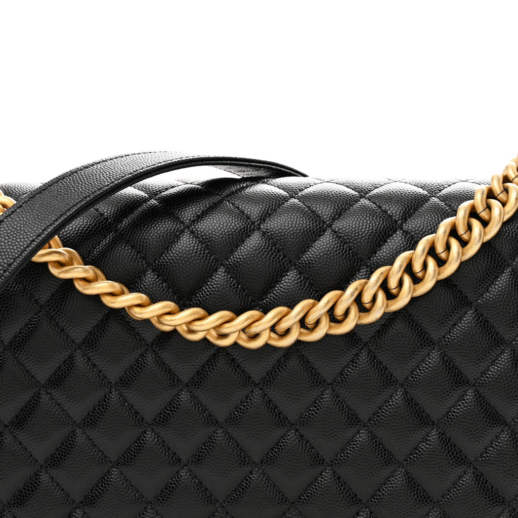 Caviar Quilted New Medium Boy Flap Black