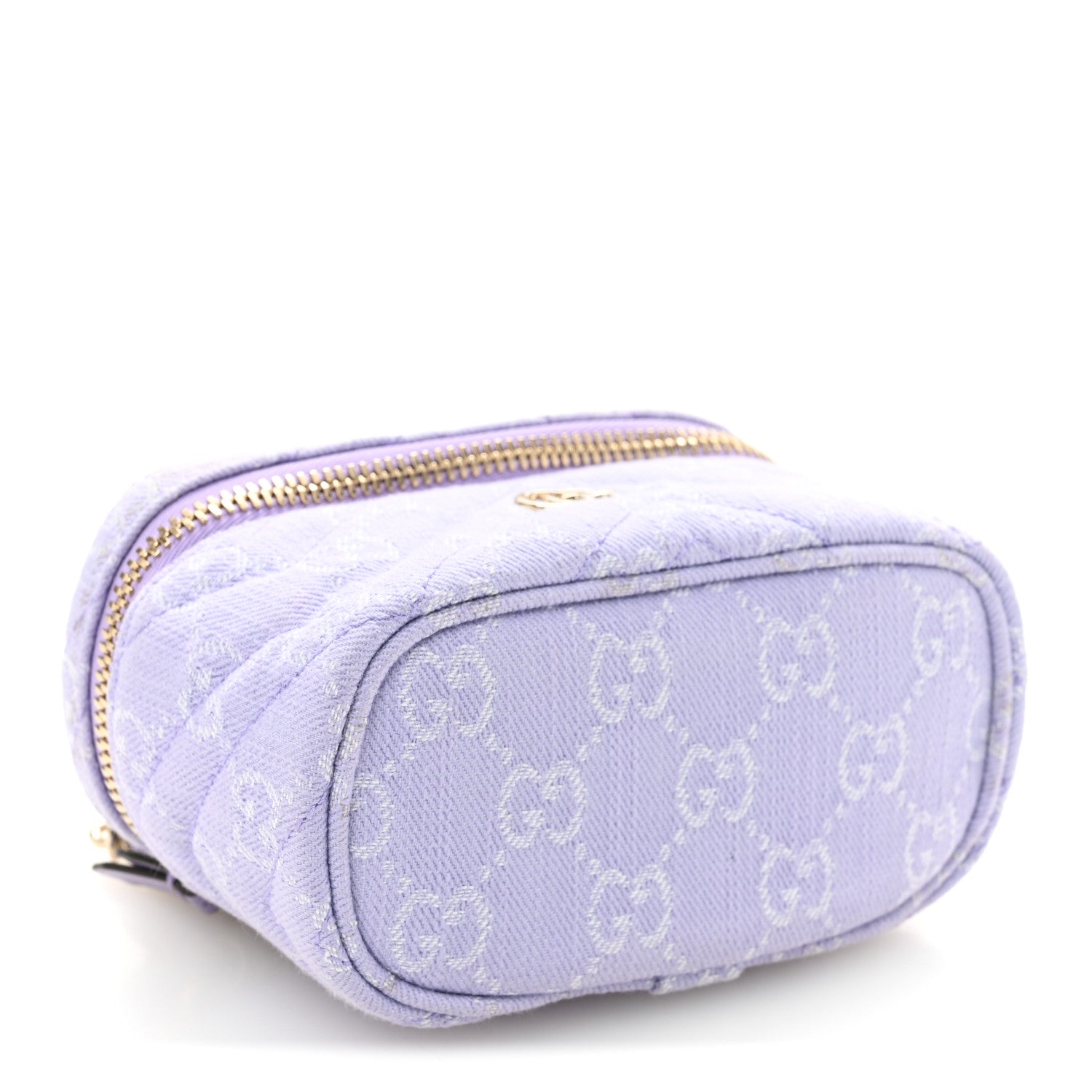 Denim GG Monogram Nano GG Marmont Vanity Bag Light Purple