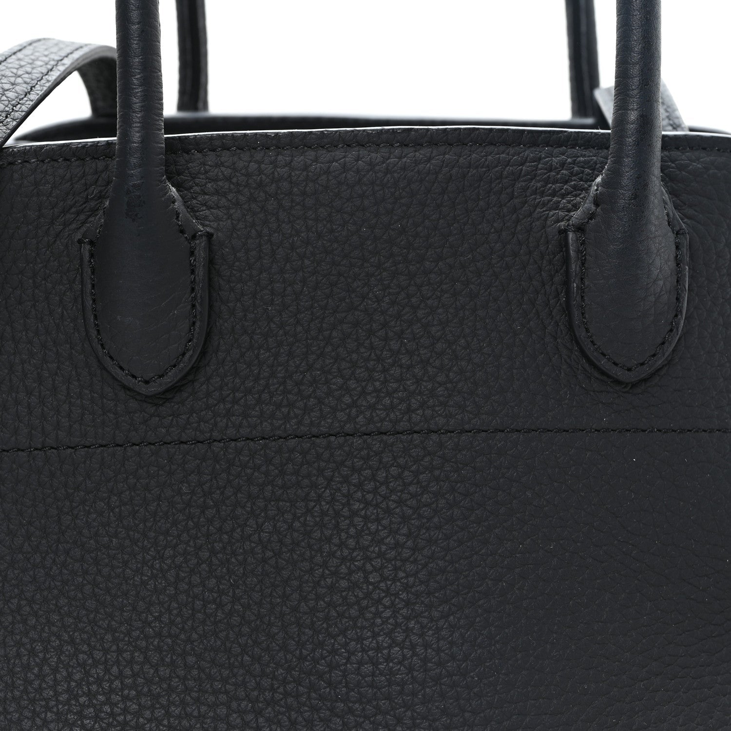 Grained Calfskin Soft Margaux 10 Bag Black