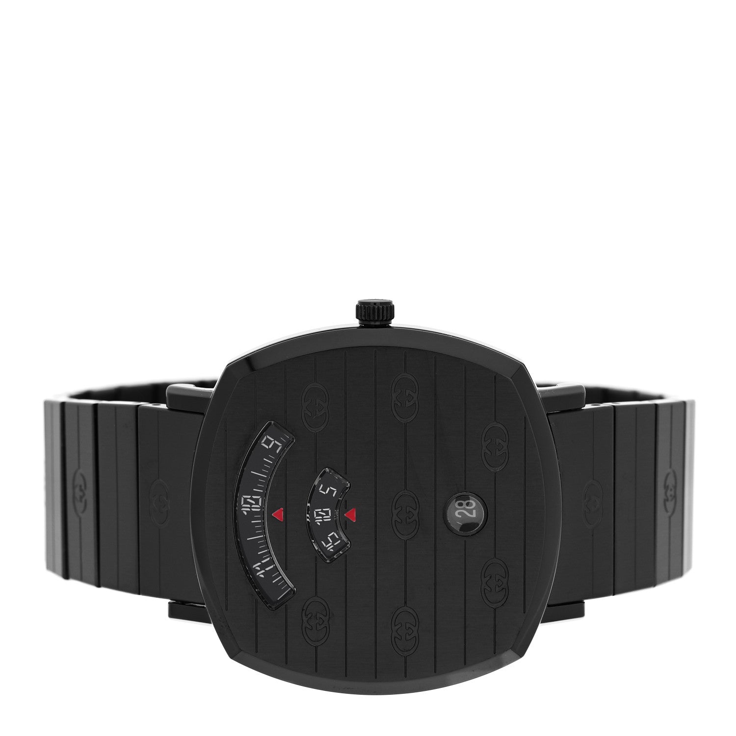 PVD Stainless Steel 38mm Grip Quartz Watch Black