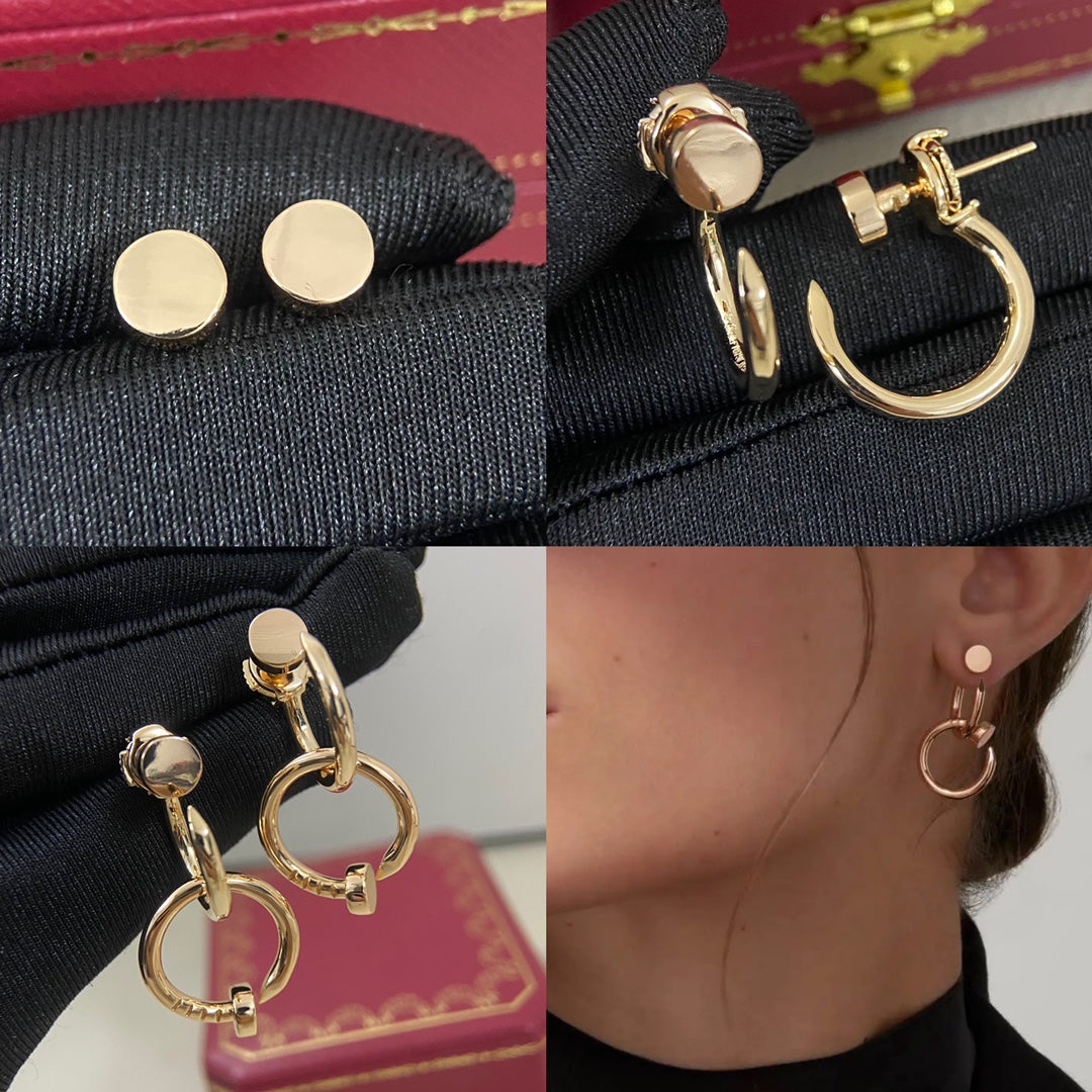 Cartier Juste un Clou Three Dangle Earrings