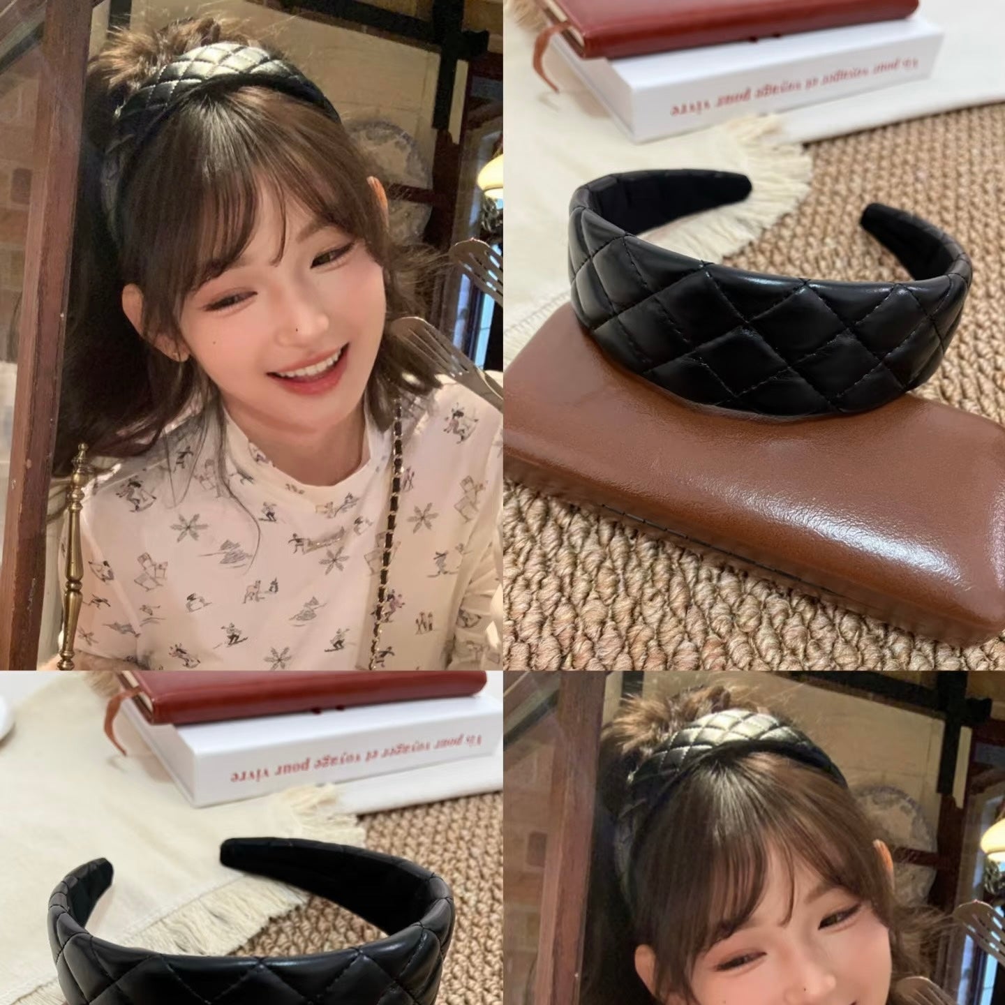 Chanel Leather Hair Band