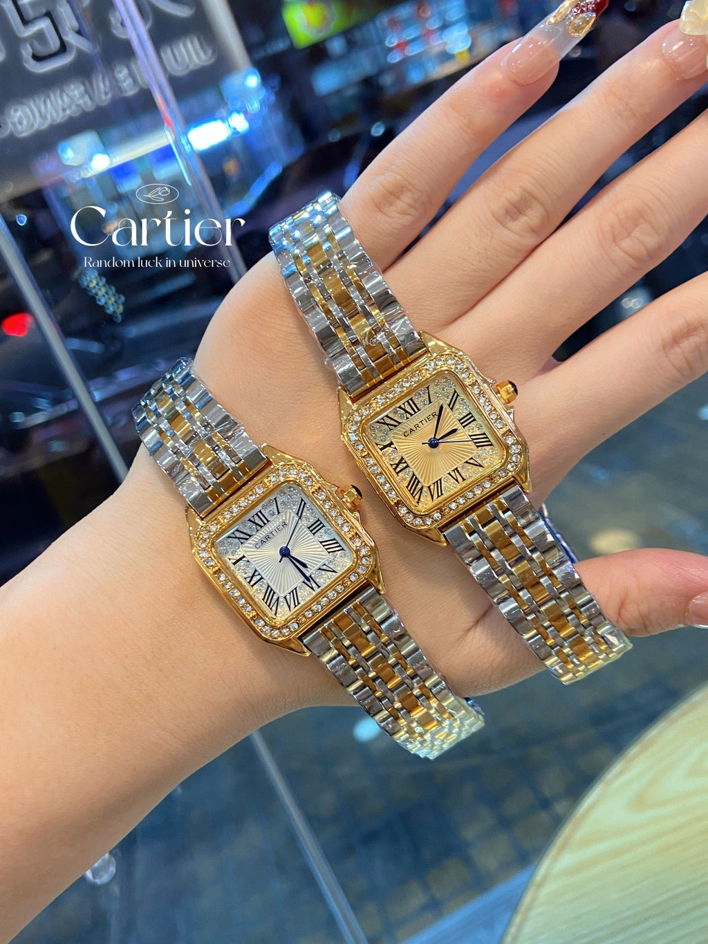 Lux Cartier Panter Gold Watch