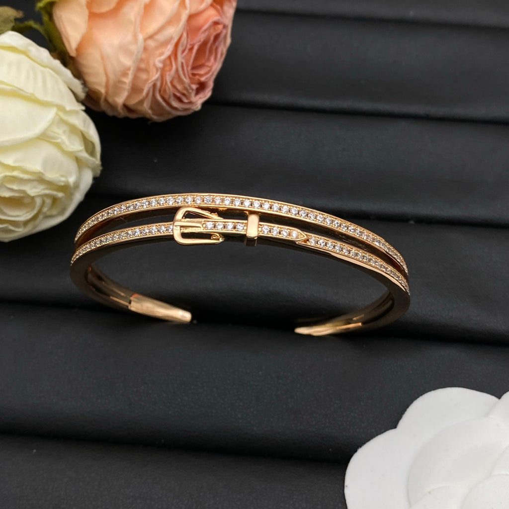 Hermes Diamond Bangle