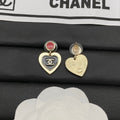 Chanel Heart Earrings